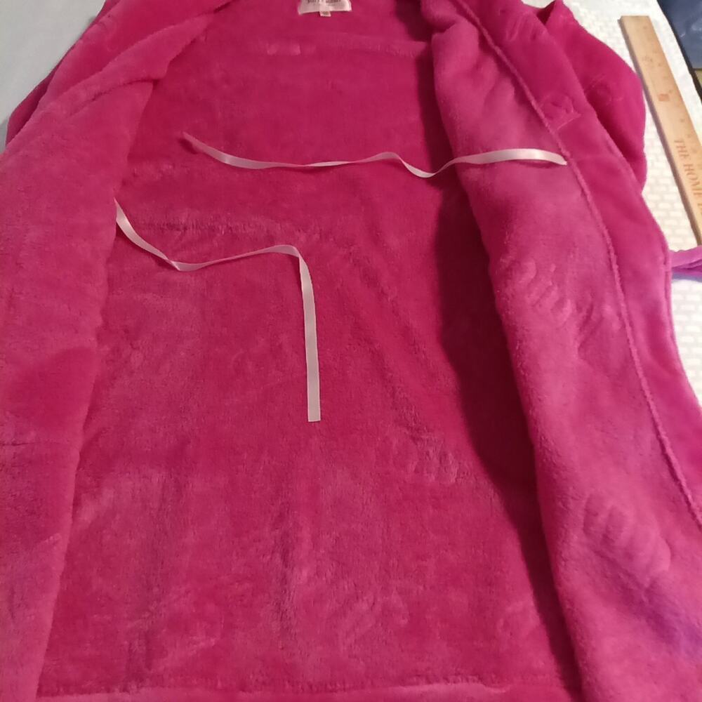 Juicy Couture Women's Pink Crown Robe Size S/M Y2K 2000s Barbiecore Glam Luxury - Picture 5 of 6